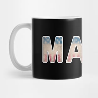 Vintage US Flag Mama Mug